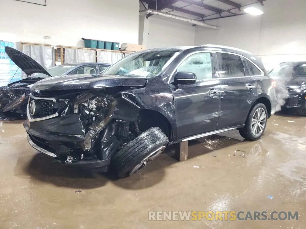 1 Photograph of a damaged car 5J8YD4H54KL034427 ACURA MDX 2019