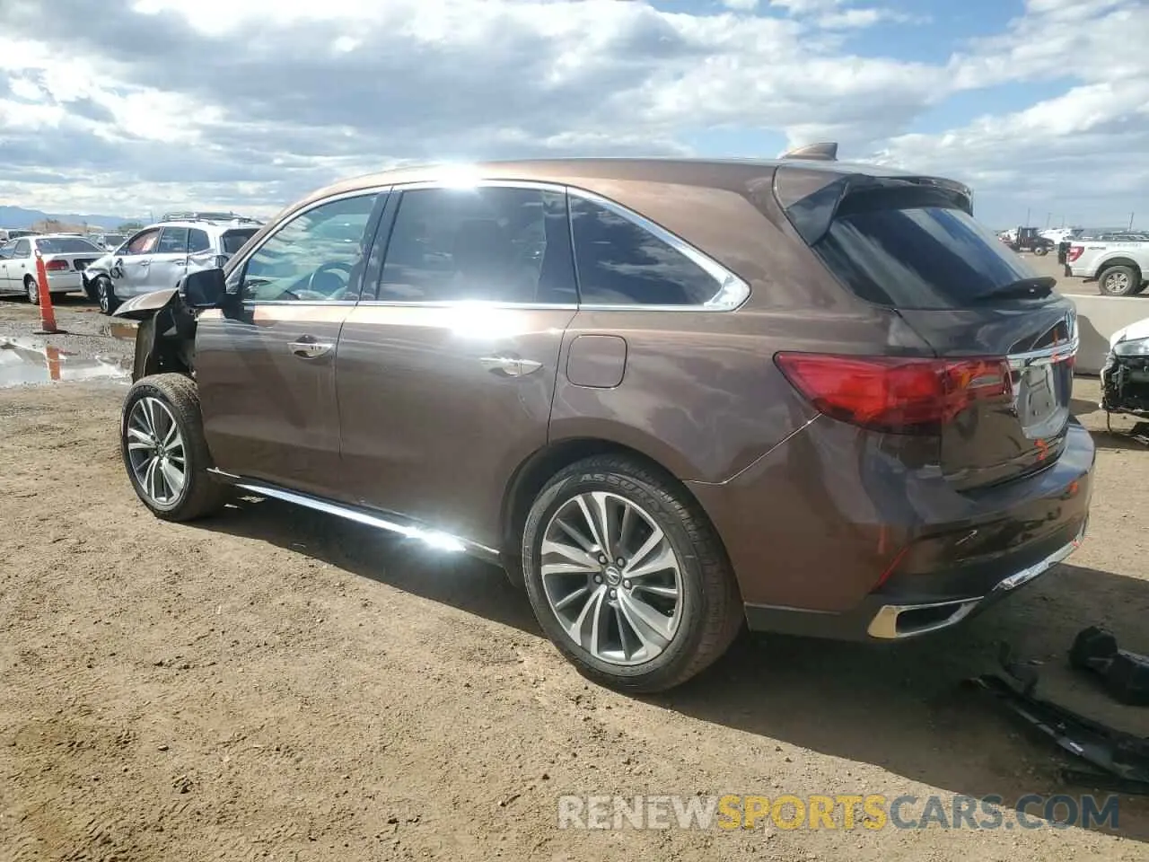 2 Photograph of a damaged car 5J8YD4H55KL018219 ACURA MDX 2019