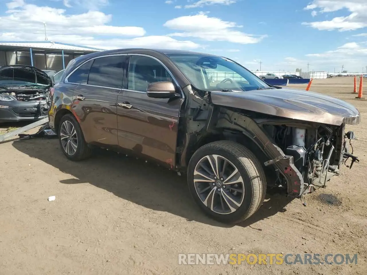4 Photograph of a damaged car 5J8YD4H55KL018219 ACURA MDX 2019