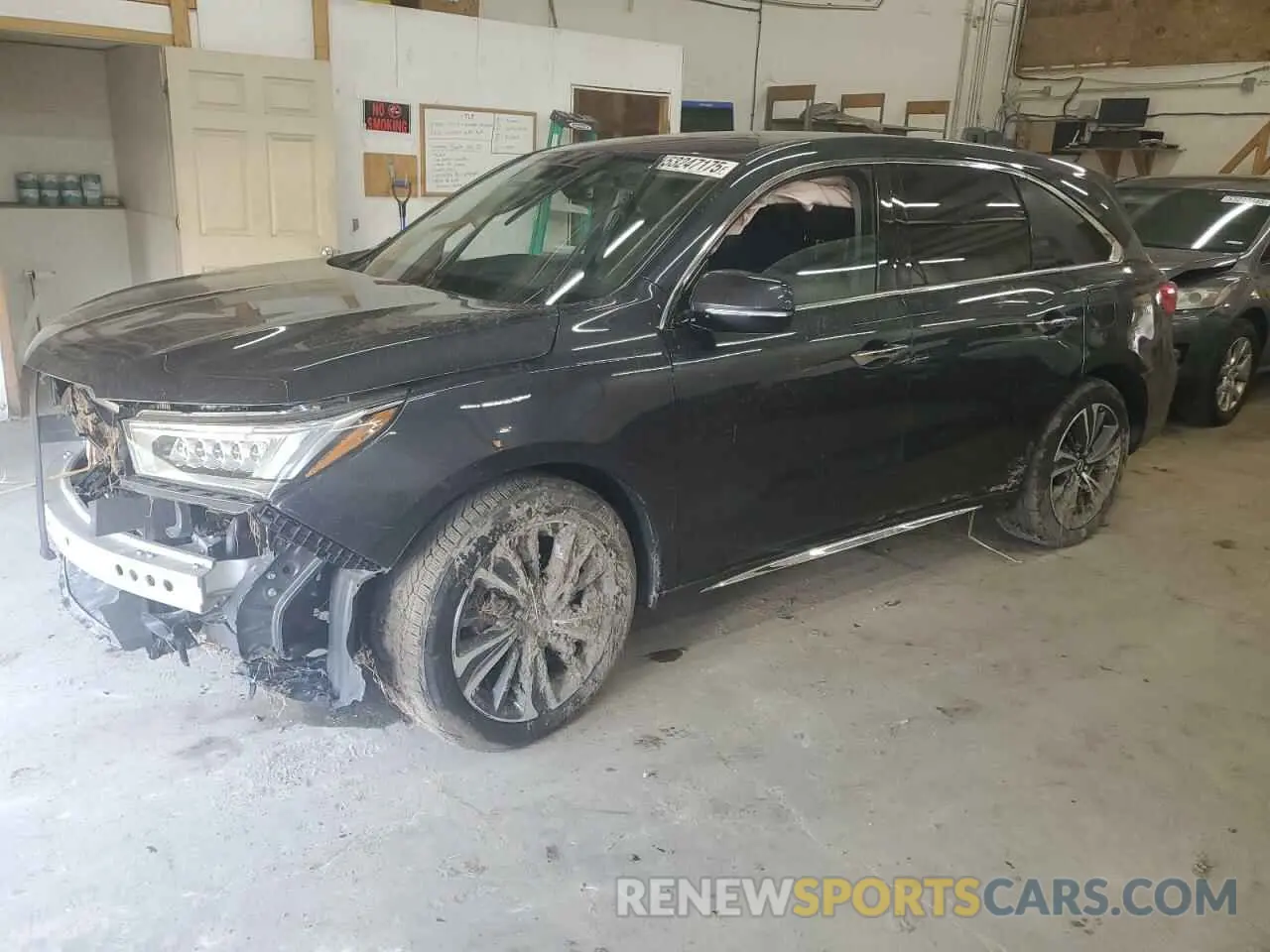 1 Photograph of a damaged car 5J8YD4H56KL009397 ACURA MDX 2019