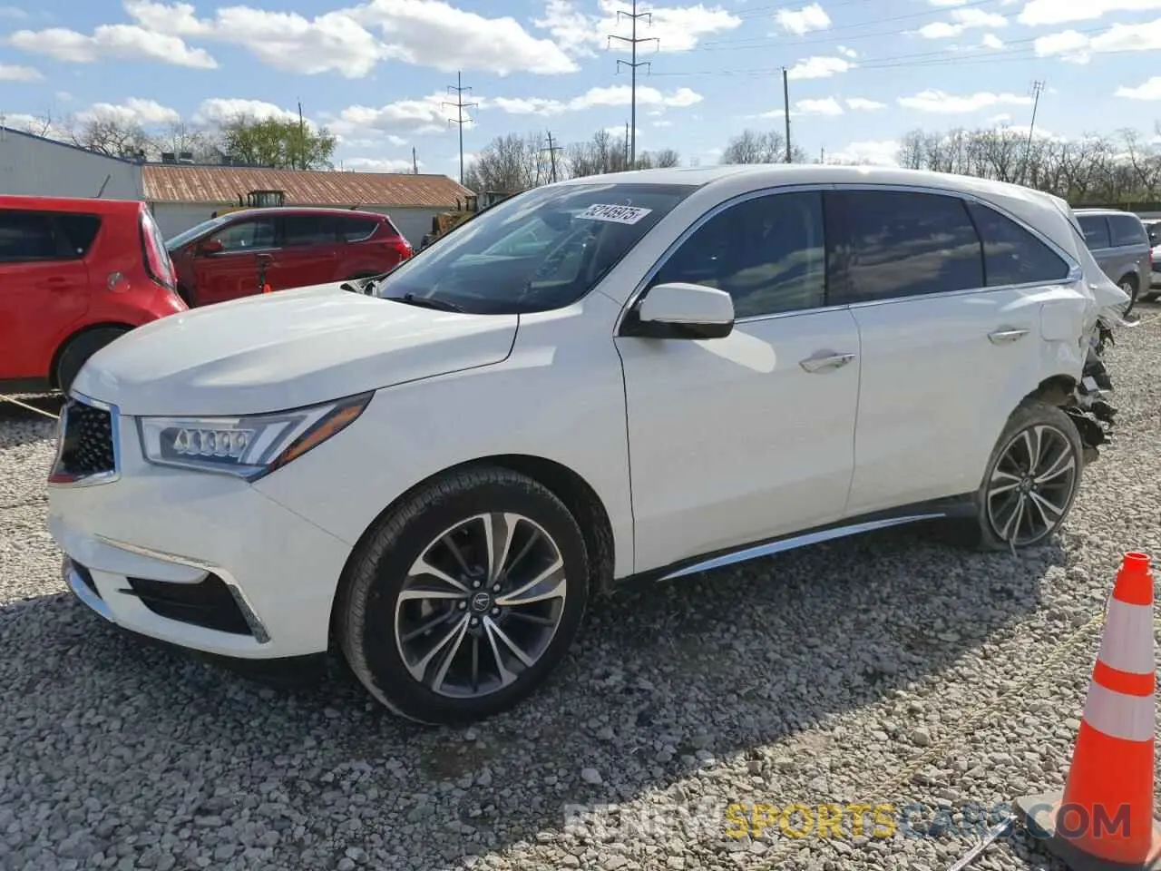 1 Photograph of a damaged car 5J8YD4H5XKL012089 ACURA MDX 2019