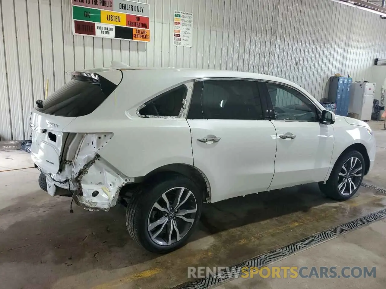 3 Photograph of a damaged car 5J8YD4H81KL003761 ACURA MDX 2019