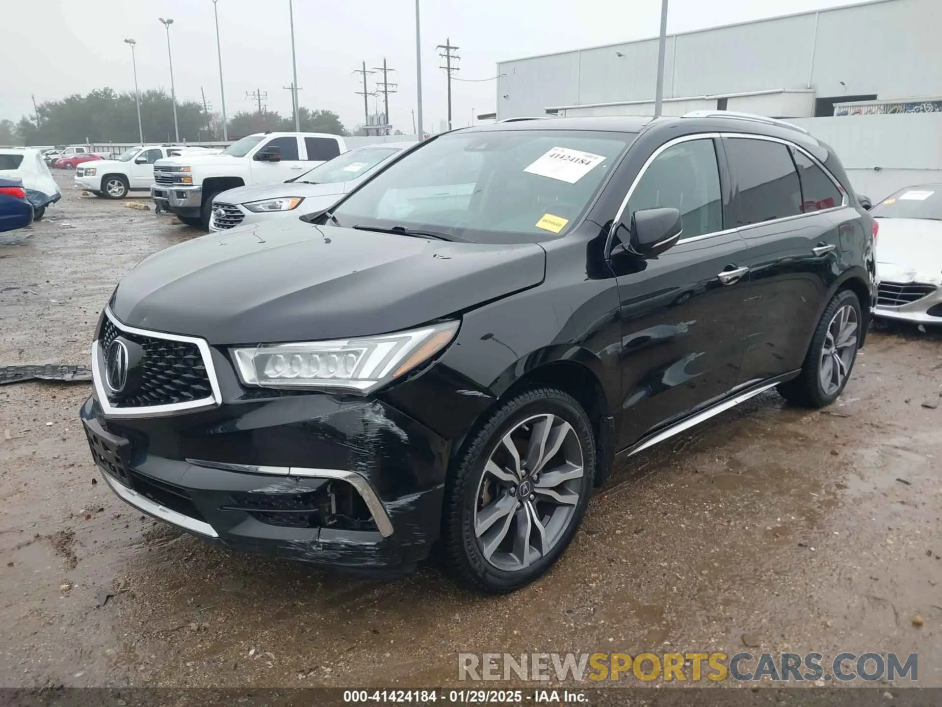 2 Photograph of a damaged car 5J8YD4H85KL027318 ACURA MDX 2019