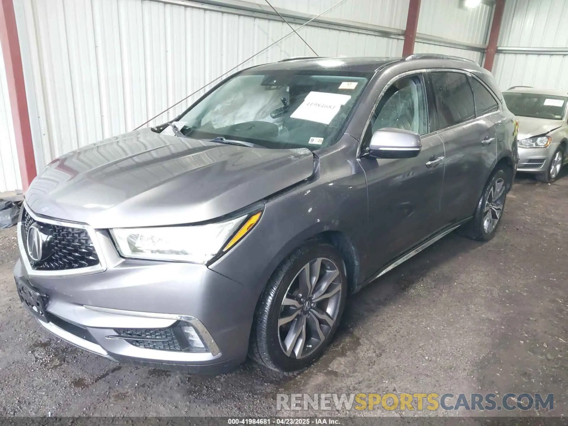 2 Photograph of a damaged car 5J8YD4H8XKL003483 ACURA MDX 2019