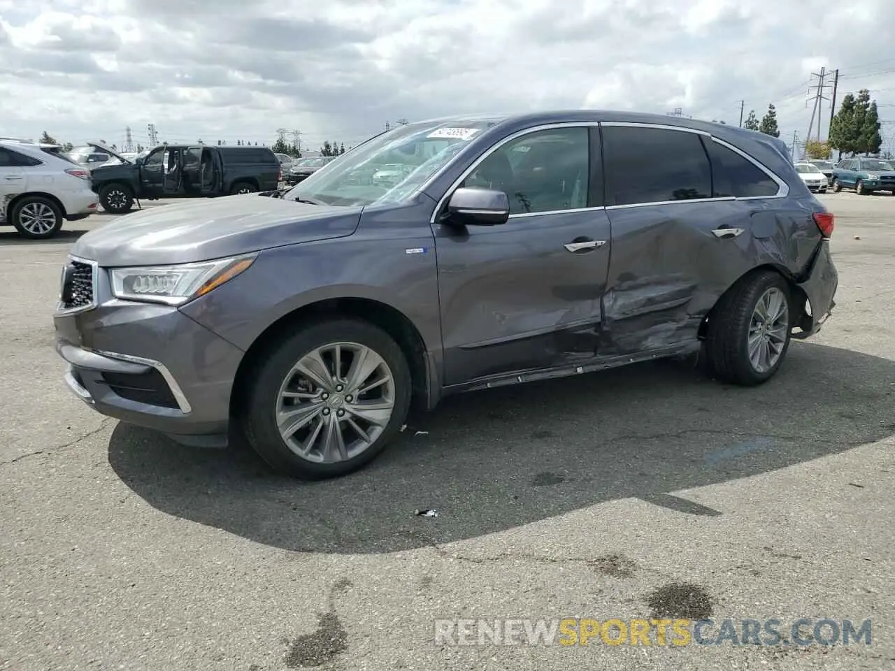 1 Photograph of a damaged car 5J8YD7H5XKL001546 ACURA MDX 2019