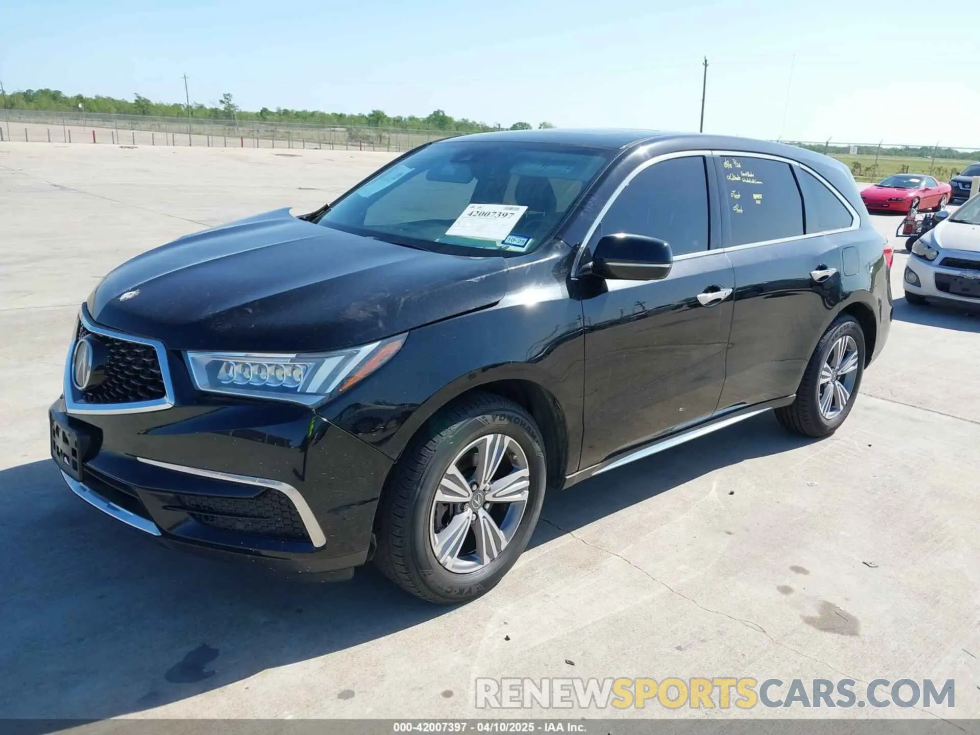 2 Photograph of a damaged car 5J8YD3H30LL002987 ACURA MDX 2020