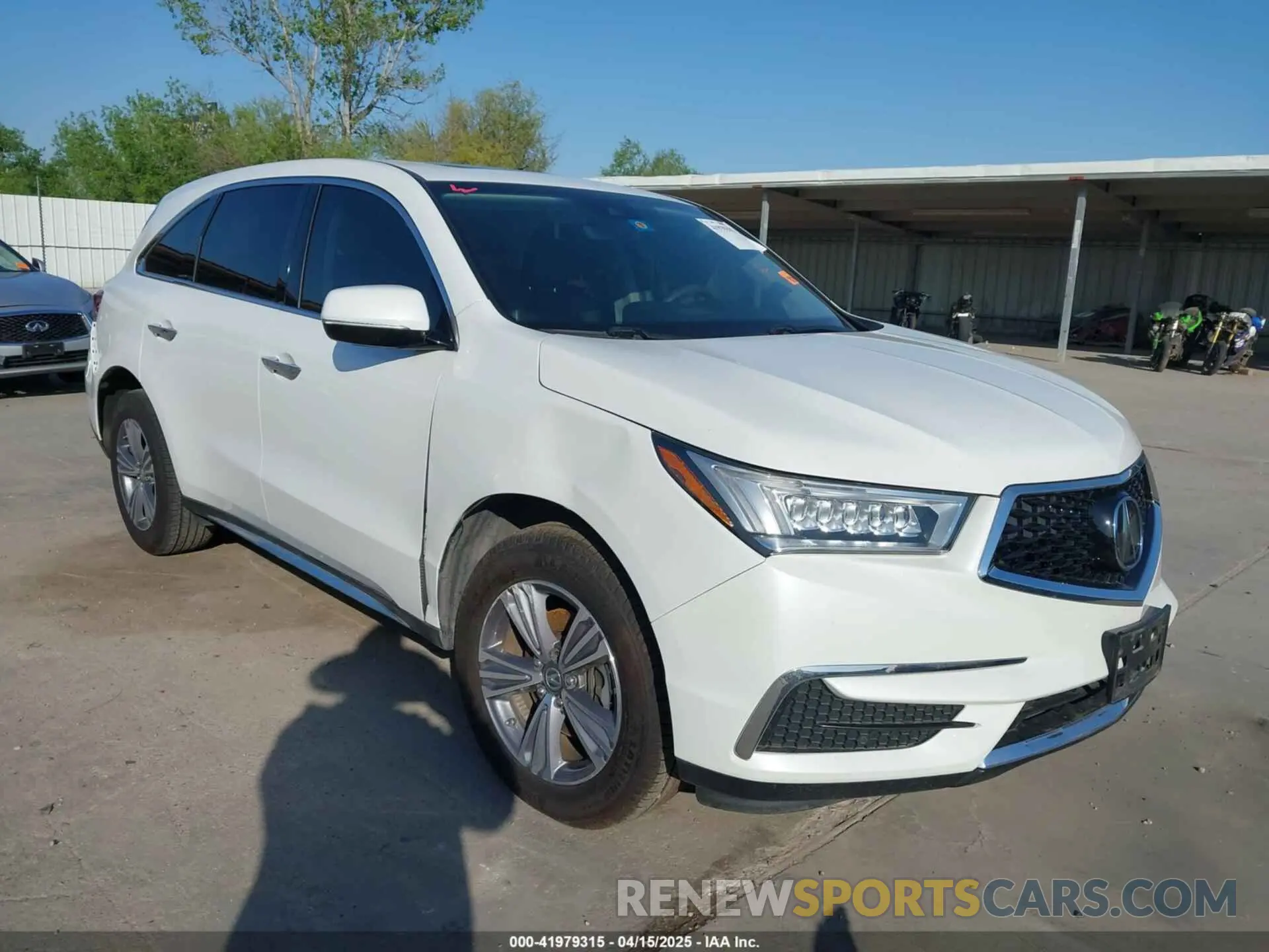 1 Photograph of a damaged car 5J8YD3H30LL009941 ACURA MDX 2020