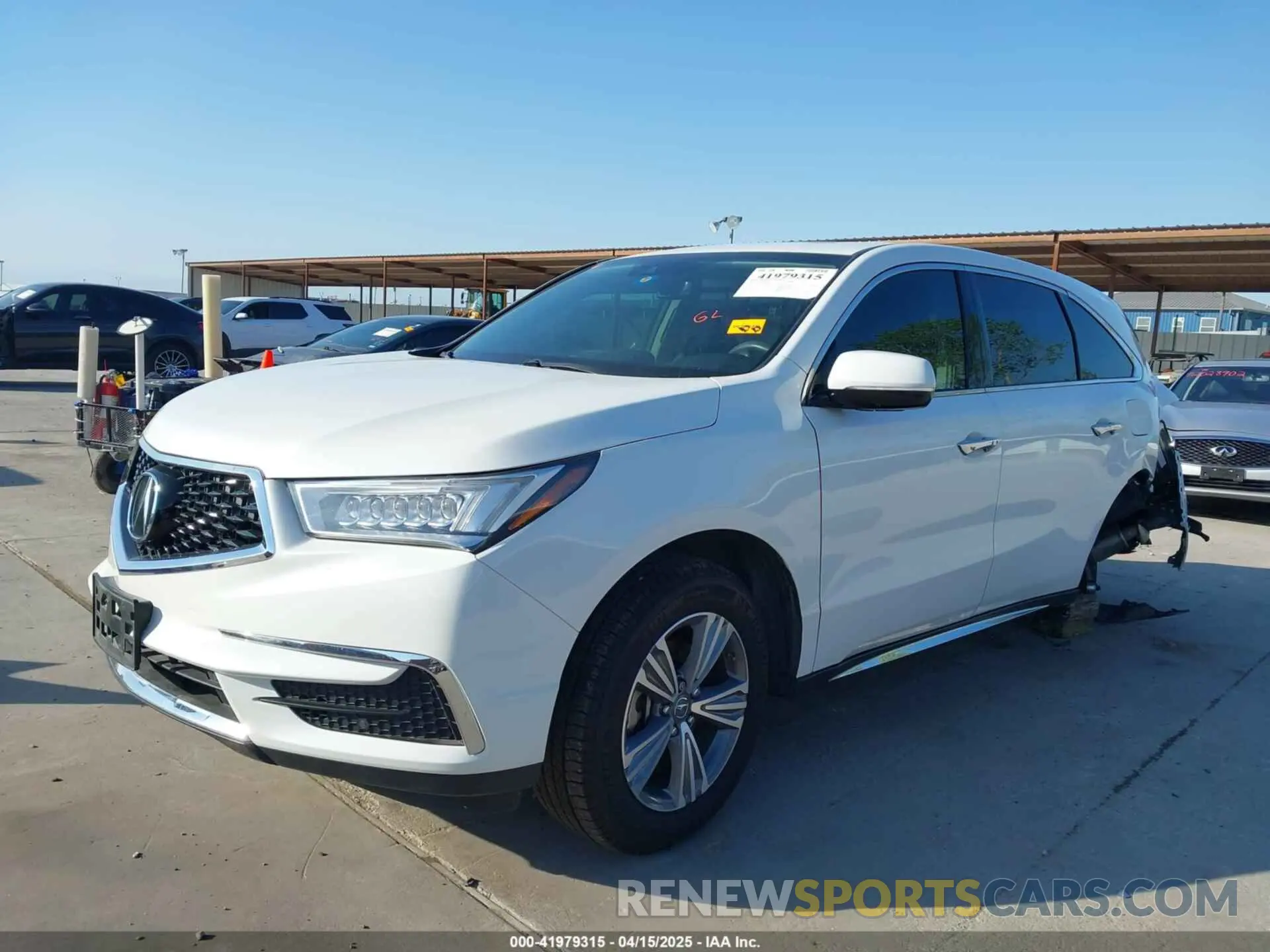 2 Photograph of a damaged car 5J8YD3H30LL009941 ACURA MDX 2020