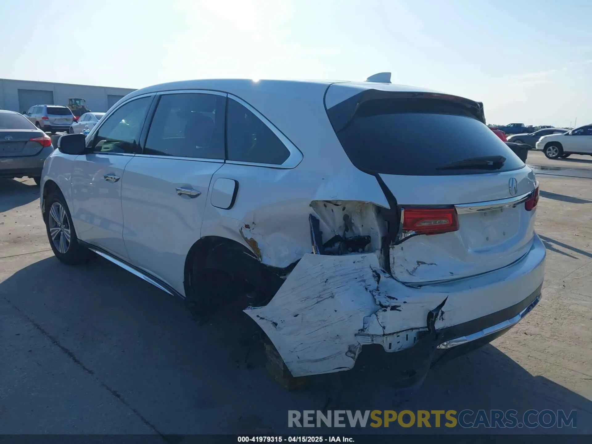 3 Photograph of a damaged car 5J8YD3H30LL009941 ACURA MDX 2020