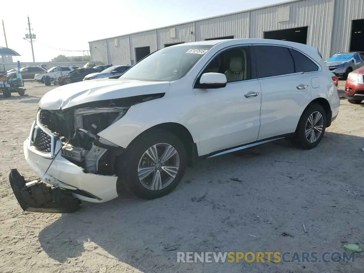 1 Photograph of a damaged car 5J8YD3H32LL011884 ACURA MDX 2020