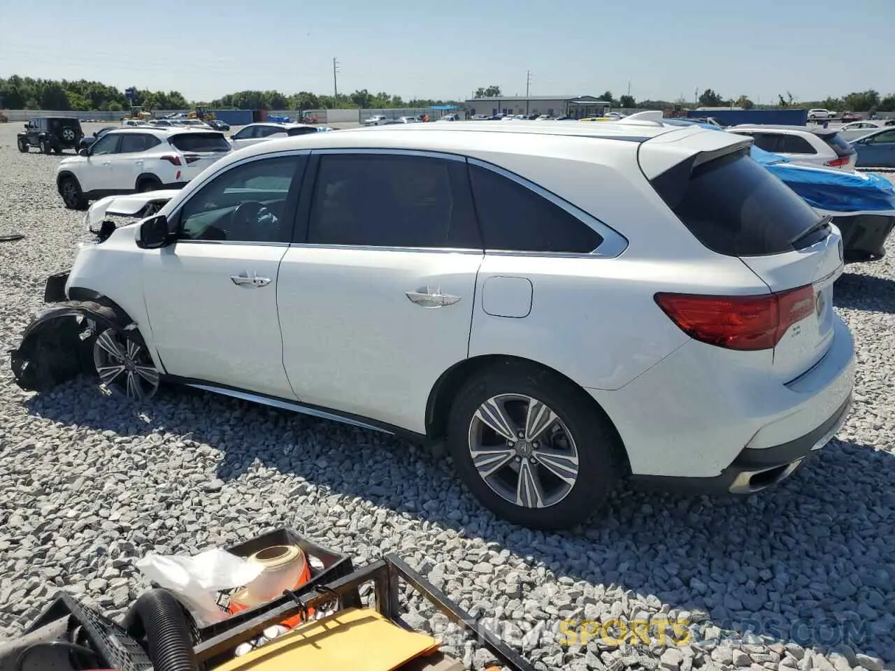 2 Photograph of a damaged car 5J8YD3H37LL001853 ACURA MDX 2020