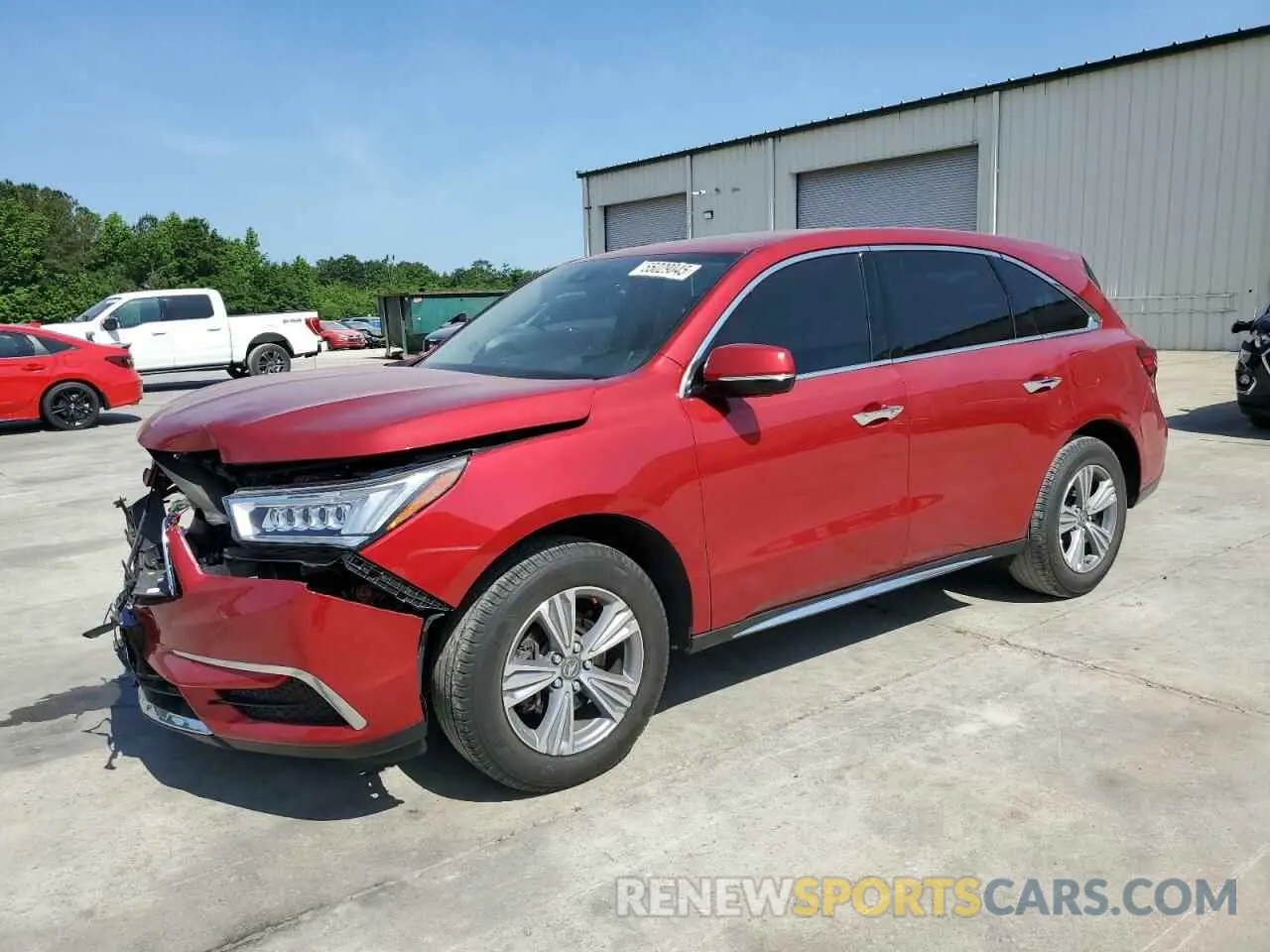 1 Photograph of a damaged car 5J8YD3H39LL001885 ACURA MDX 2020