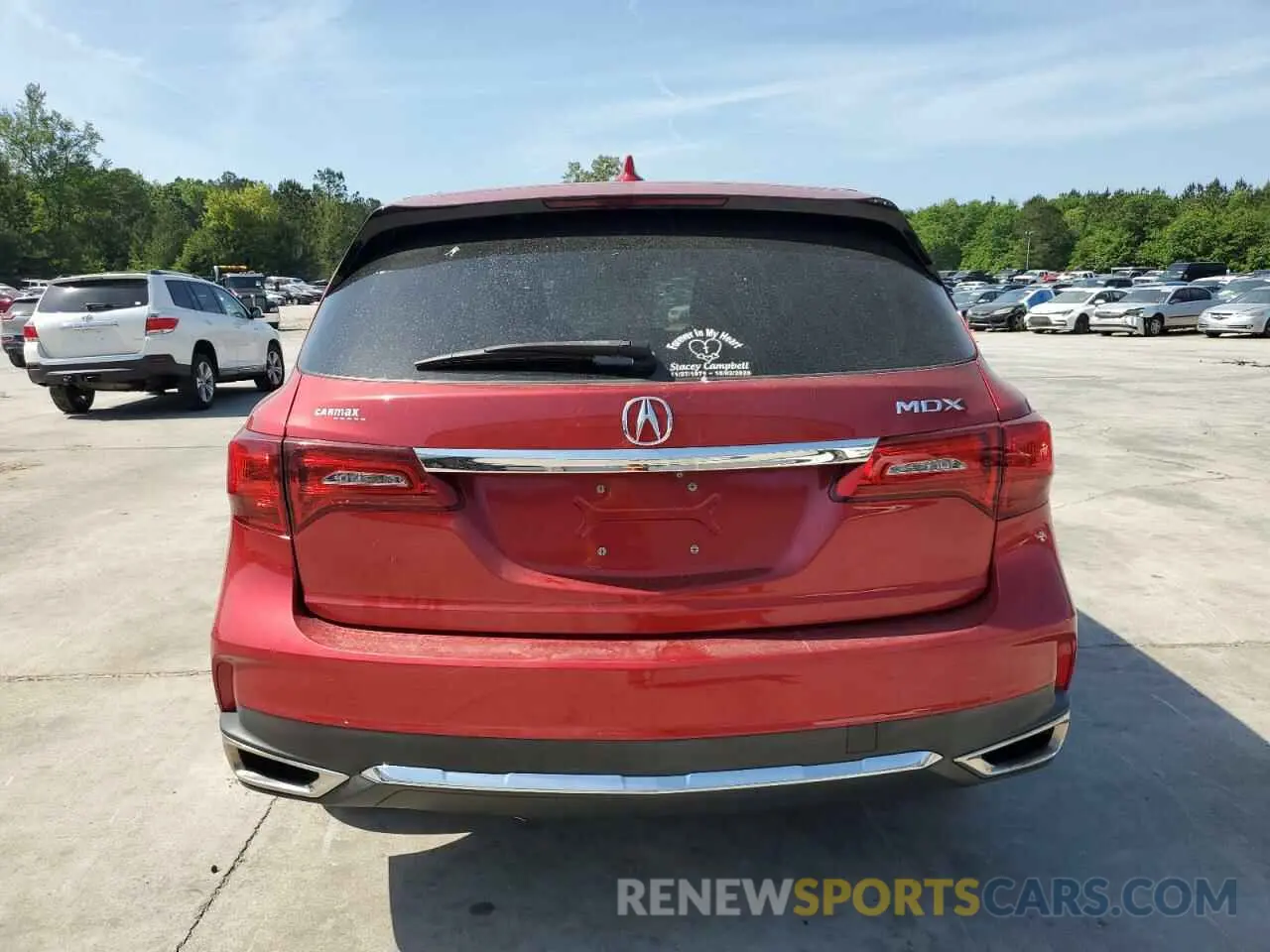 6 Photograph of a damaged car 5J8YD3H39LL001885 ACURA MDX 2020