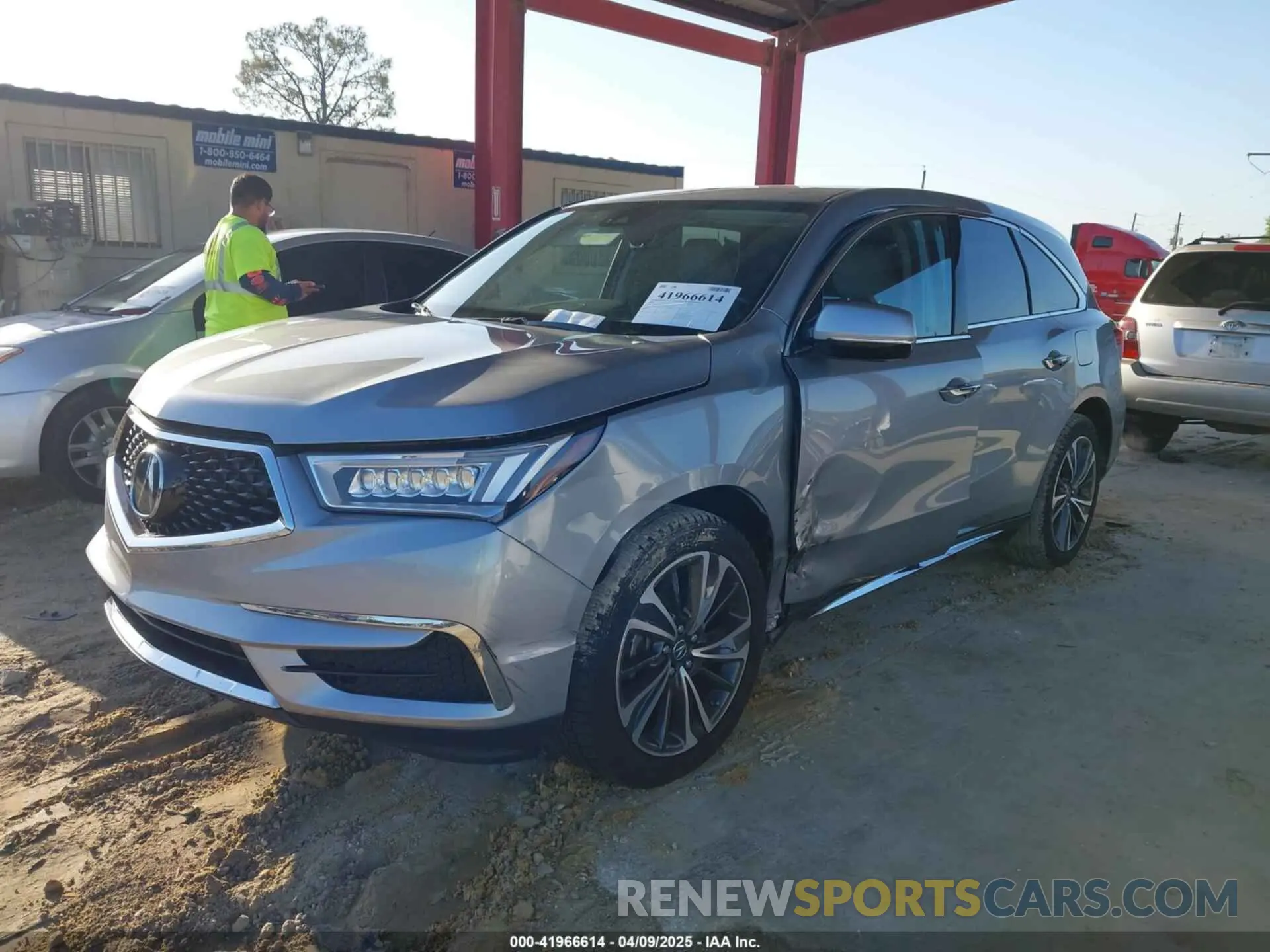 2 Photograph of a damaged car 5J8YD3H50LL005535 ACURA MDX 2020