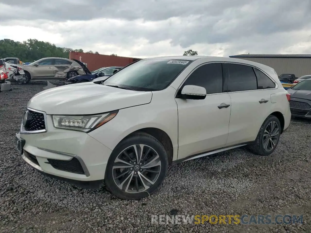 1 Photograph of a damaged car 5J8YD3H51LL000487 ACURA MDX 2020
