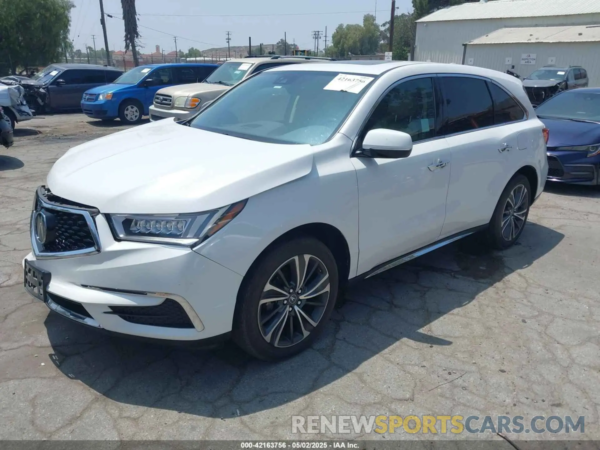 2 Photograph of a damaged car 5J8YD3H54LL001794 ACURA MDX 2020