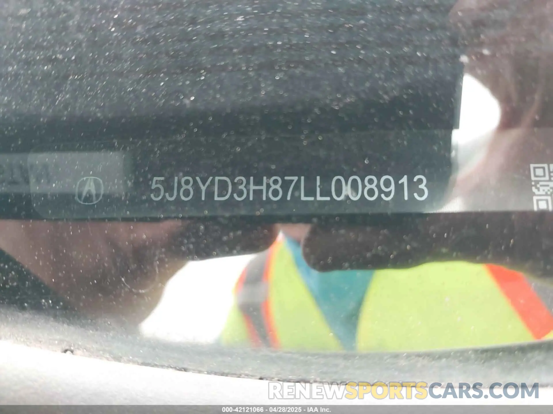 9 Photograph of a damaged car 5J8YD3H87LL008913 ACURA MDX 2020