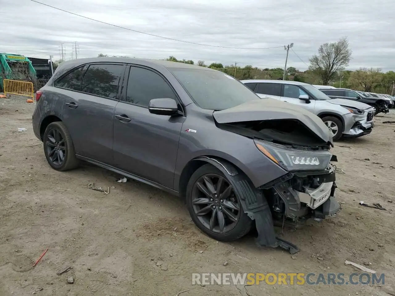 4 Photograph of a damaged car 5J8YD4H00LL029179 ACURA MDX 2020