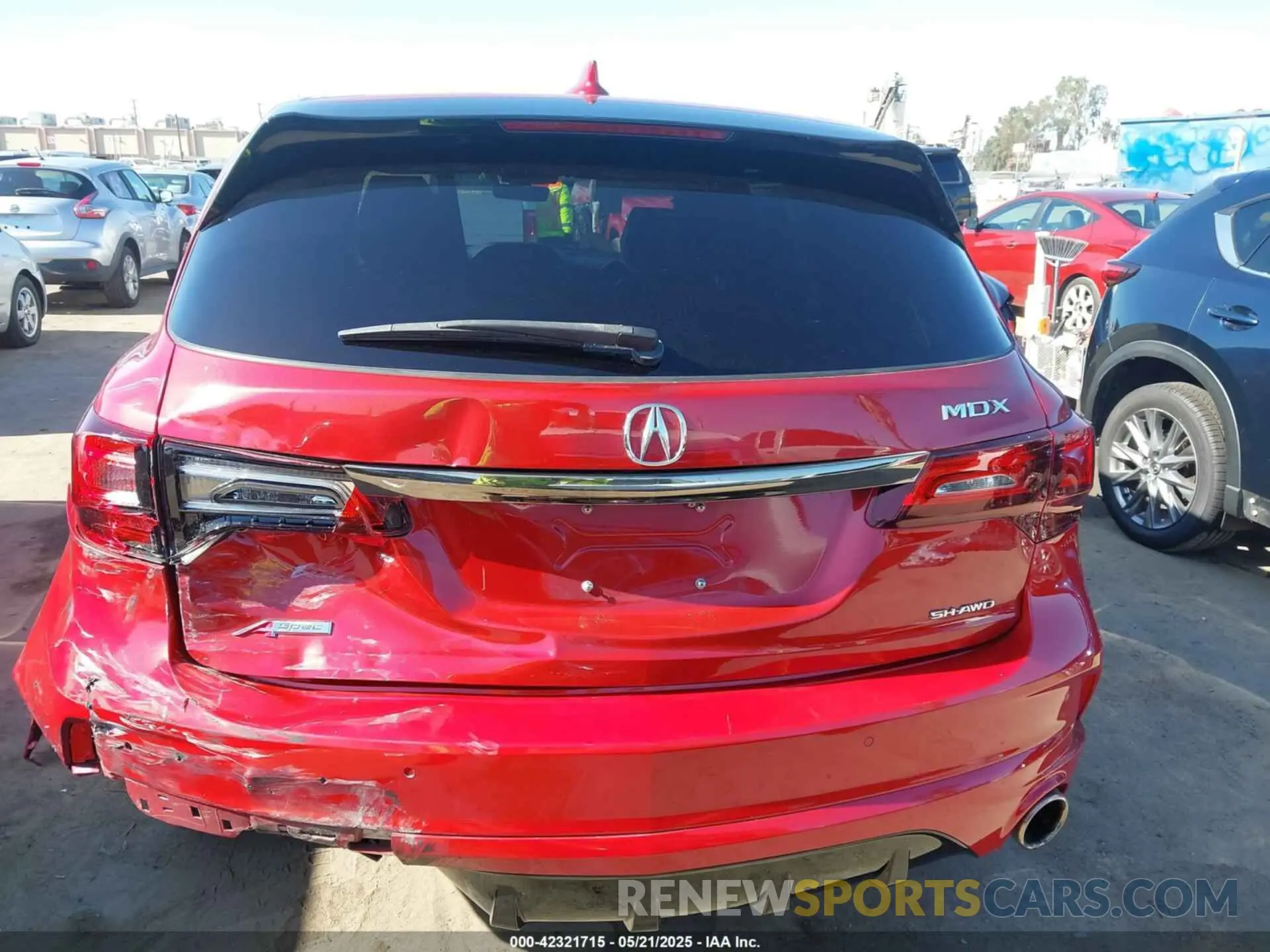 16 Photograph of a damaged car 5J8YD4H03LL025126 ACURA MDX 2020