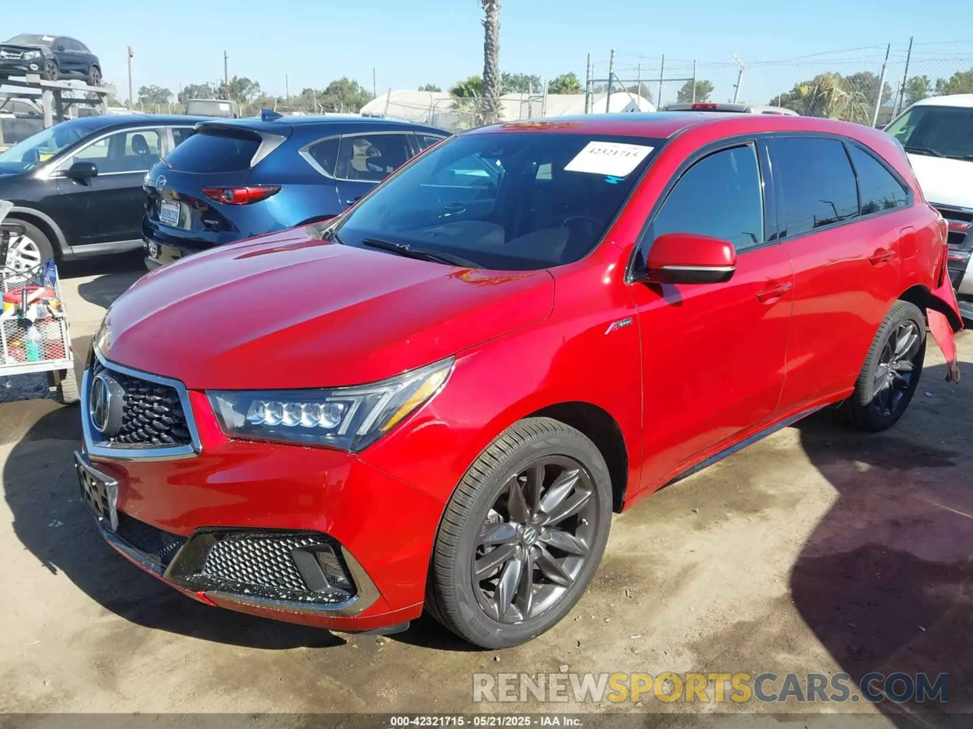 2 Photograph of a damaged car 5J8YD4H03LL025126 ACURA MDX 2020
