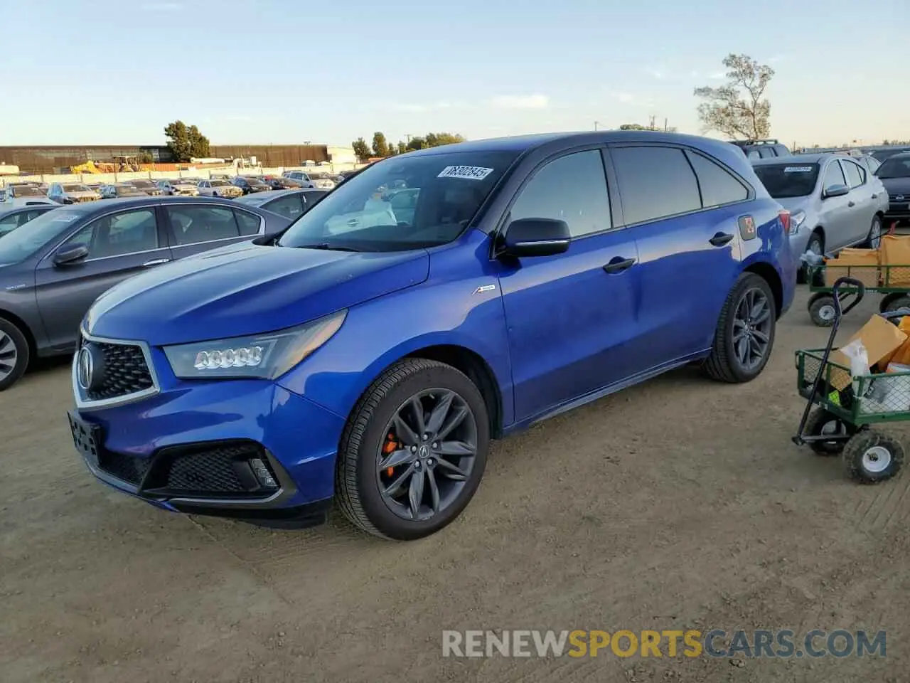 1 Photograph of a damaged car 5J8YD4H06LL032345 ACURA MDX 2020