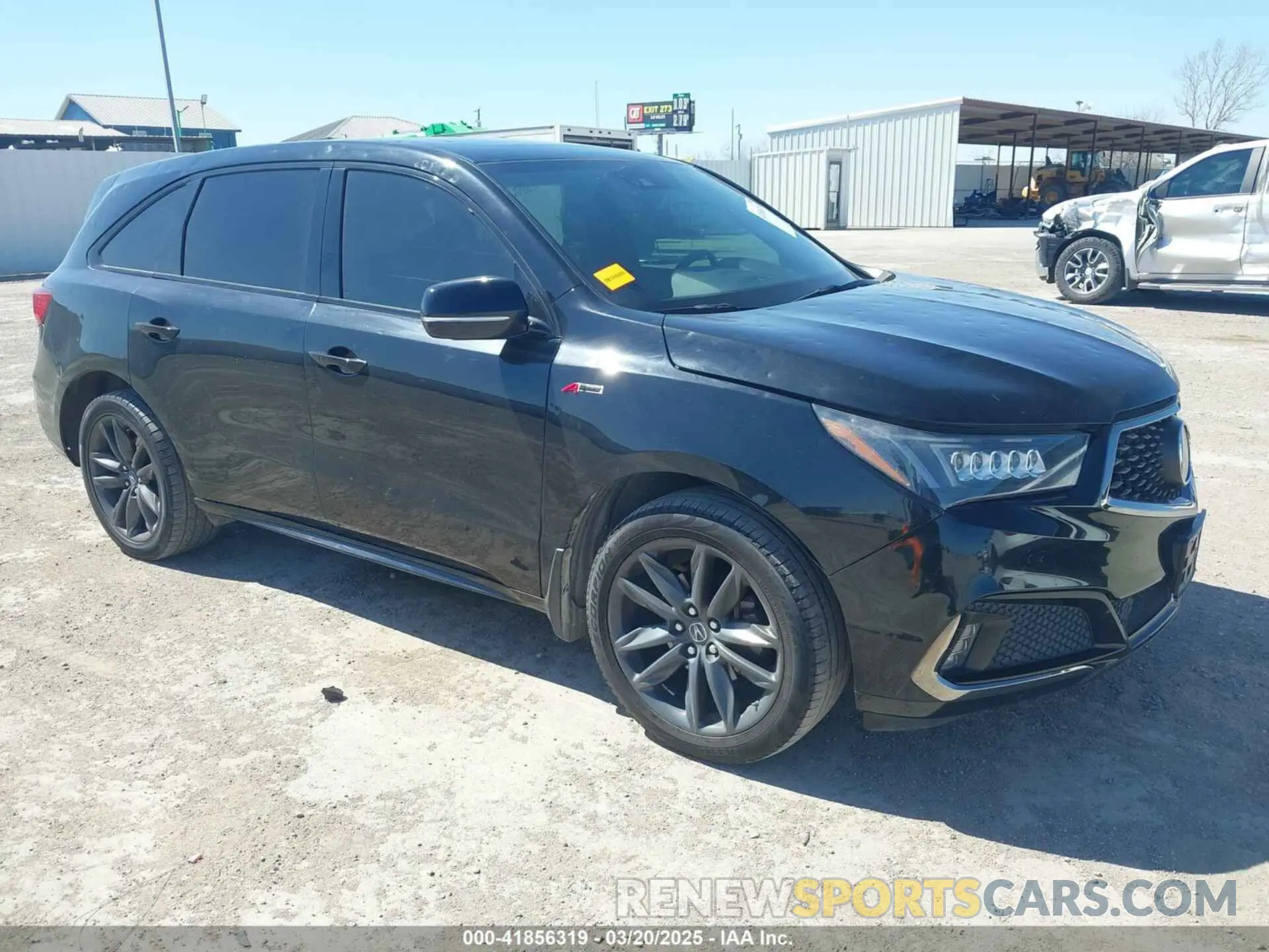 1 Photograph of a damaged car 5J8YD4H09LL017662 ACURA MDX 2020