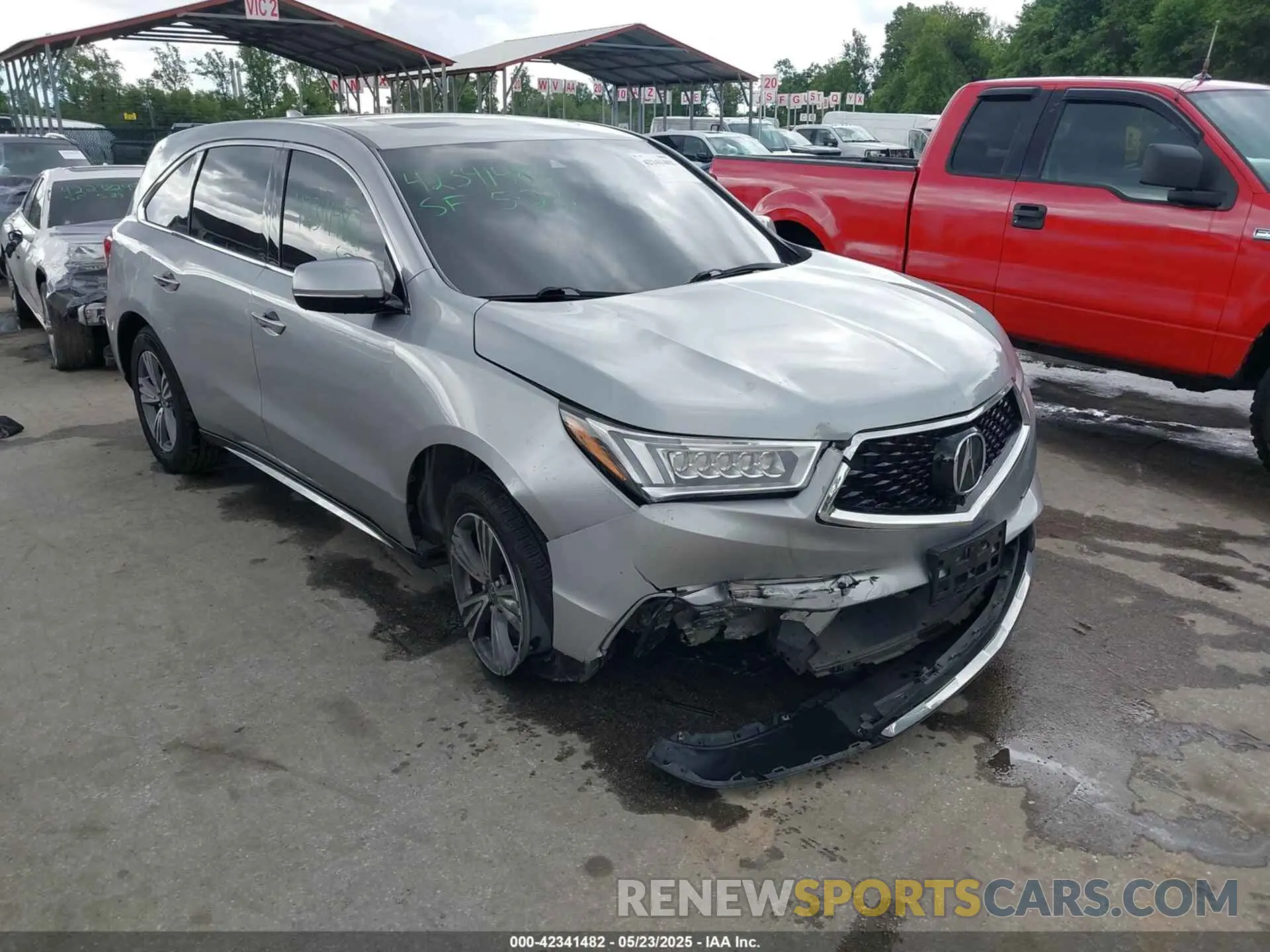 1 Photograph of a damaged car 5J8YD4H30LL051645 ACURA MDX 2020