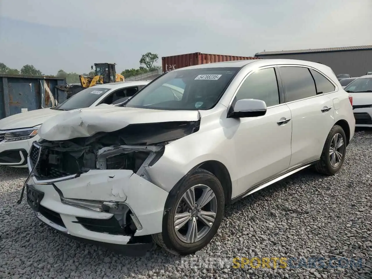 1 Photograph of a damaged car 5J8YD4H31LL011817 ACURA MDX 2020