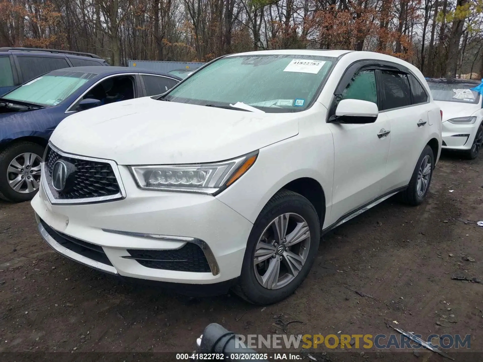 2 Photograph of a damaged car 5J8YD4H32LL002611 ACURA MDX 2020