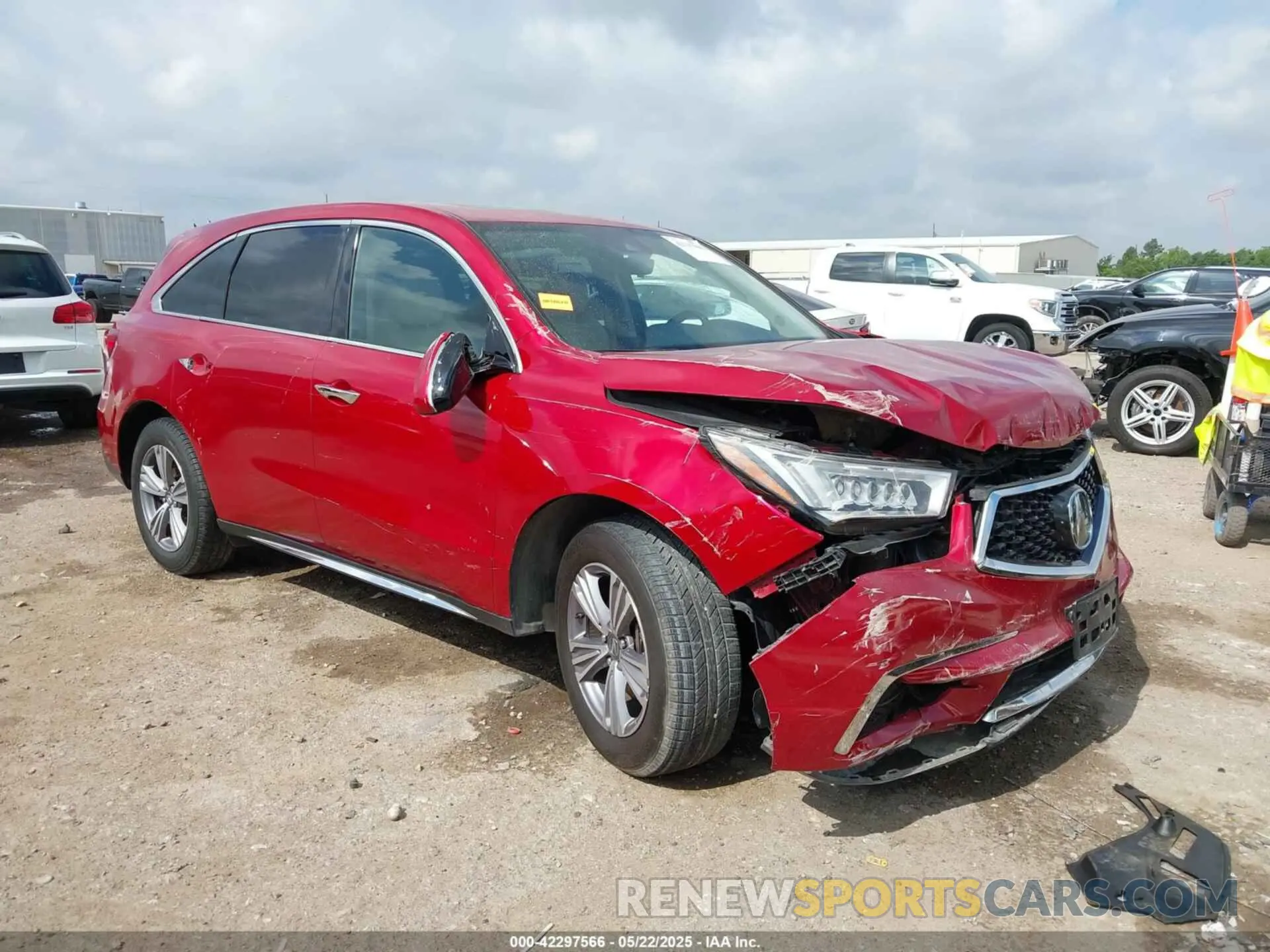 1 Photograph of a damaged car 5J8YD4H32LL004598 ACURA MDX 2020