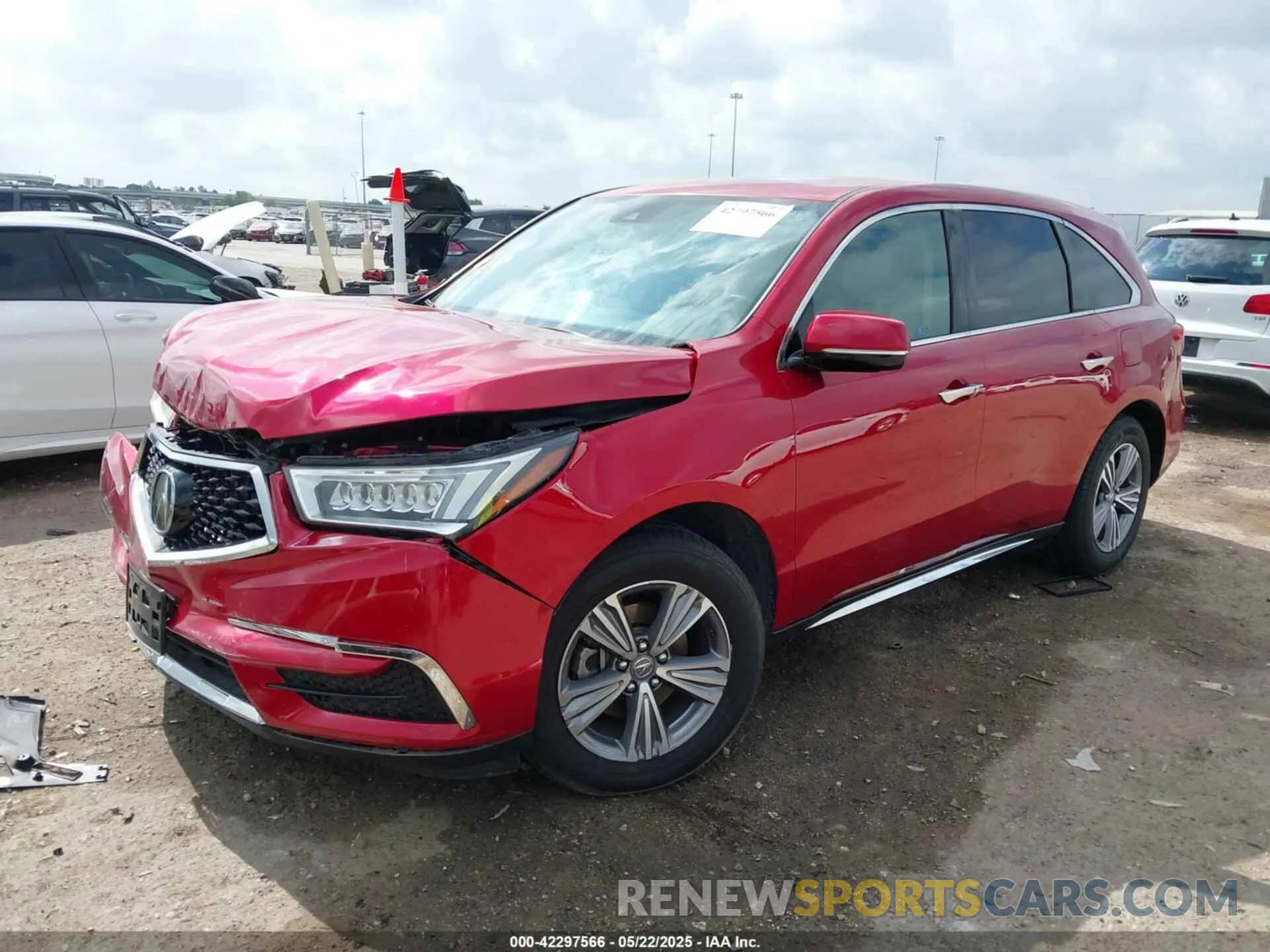 2 Photograph of a damaged car 5J8YD4H32LL004598 ACURA MDX 2020