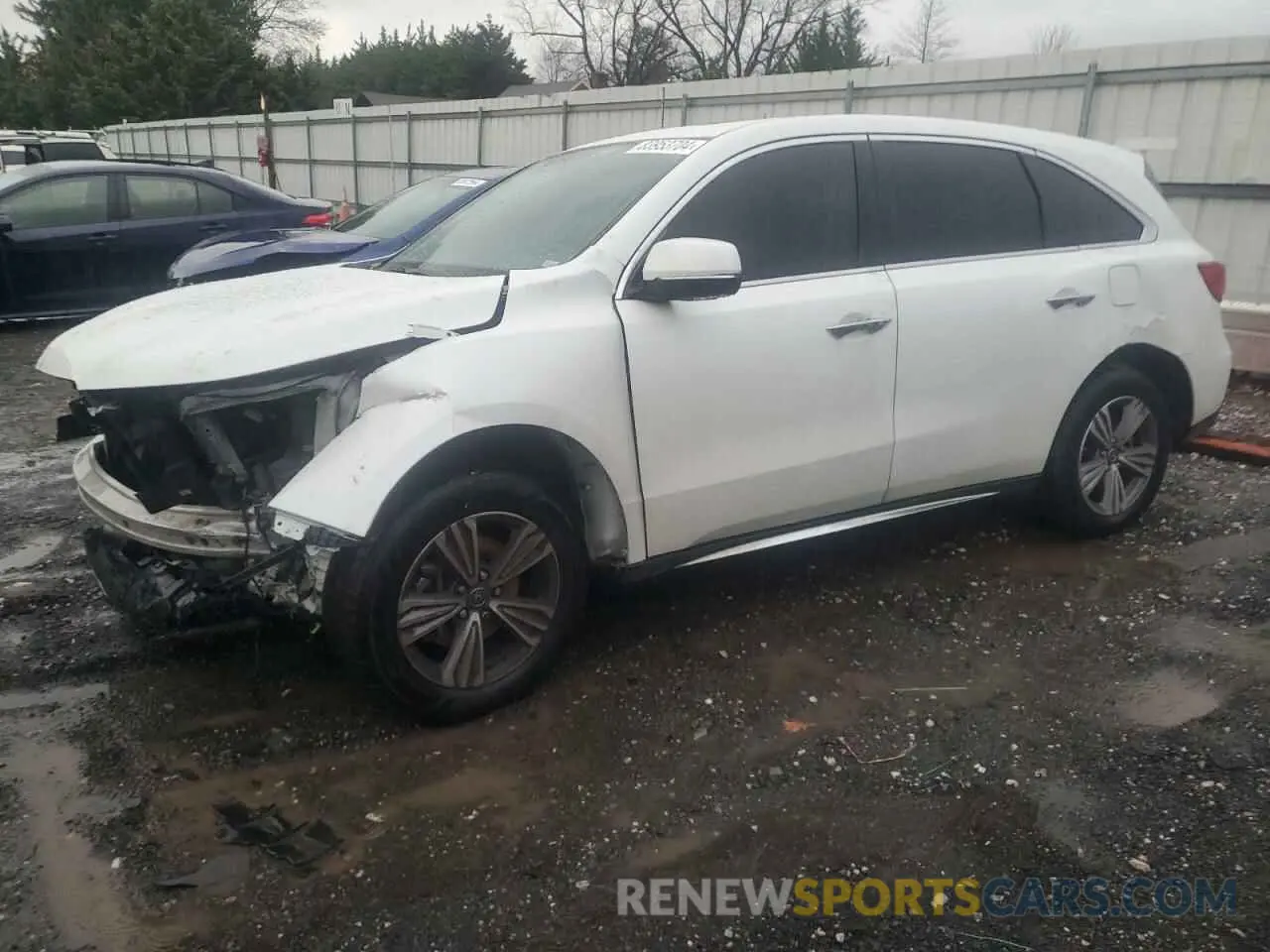 1 Photograph of a damaged car 5J8YD4H33LL017313 ACURA MDX 2020