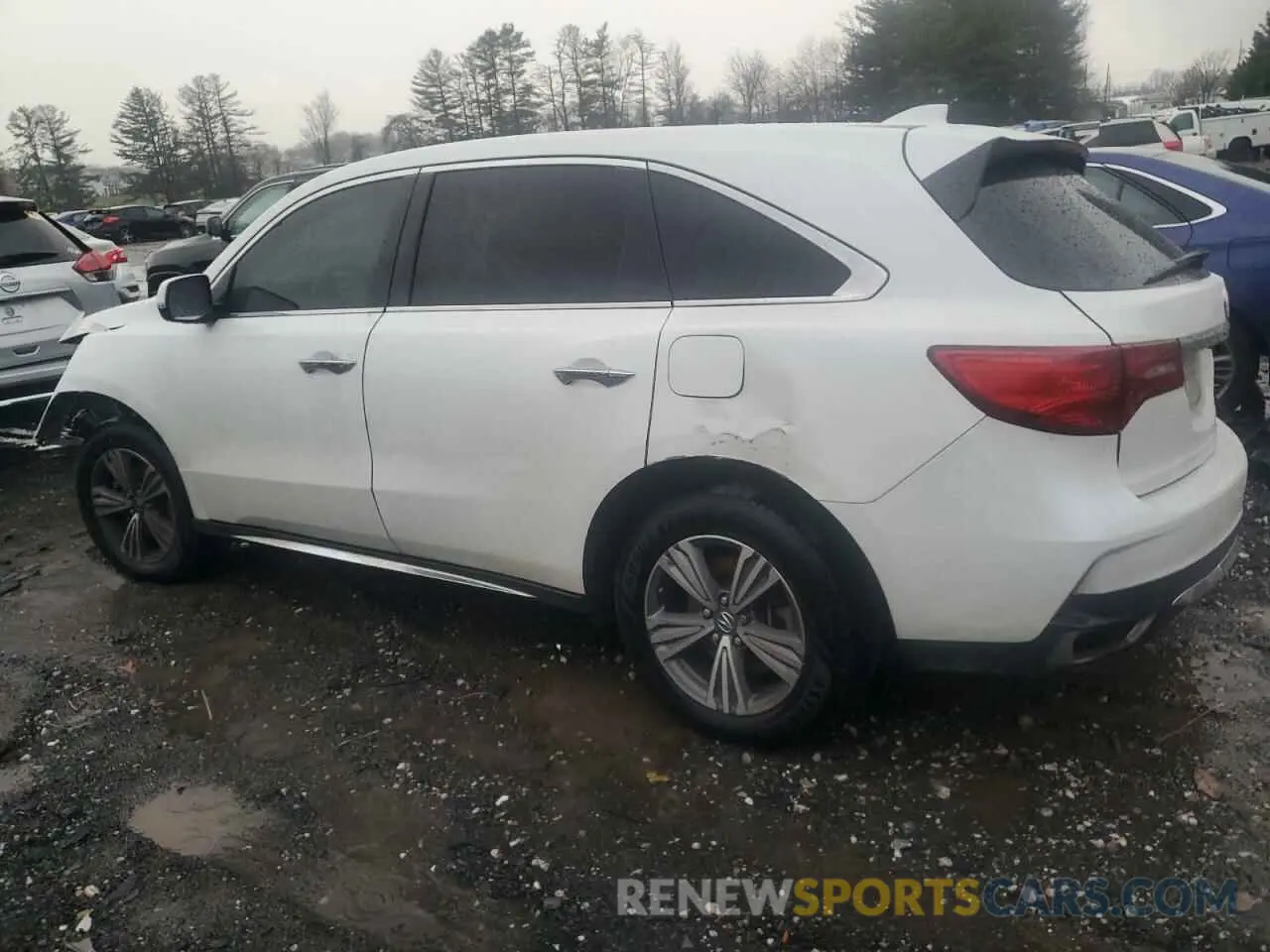 2 Photograph of a damaged car 5J8YD4H33LL017313 ACURA MDX 2020