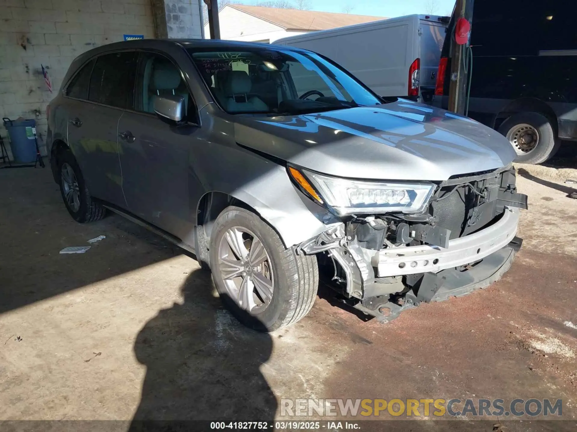 1 Photograph of a damaged car 5J8YD4H33LL036119 ACURA MDX 2020