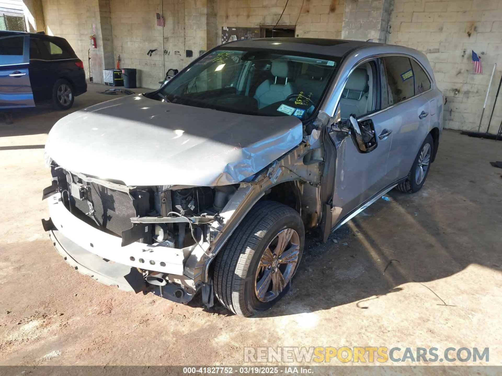 2 Photograph of a damaged car 5J8YD4H33LL036119 ACURA MDX 2020