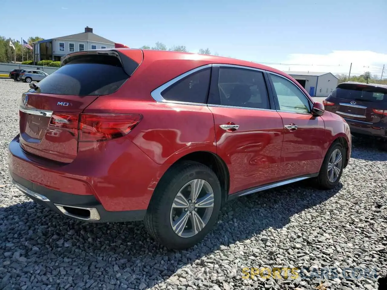 3 Photograph of a damaged car 5J8YD4H34LL023444 ACURA MDX 2020