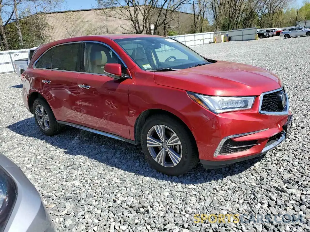 4 Photograph of a damaged car 5J8YD4H34LL023444 ACURA MDX 2020