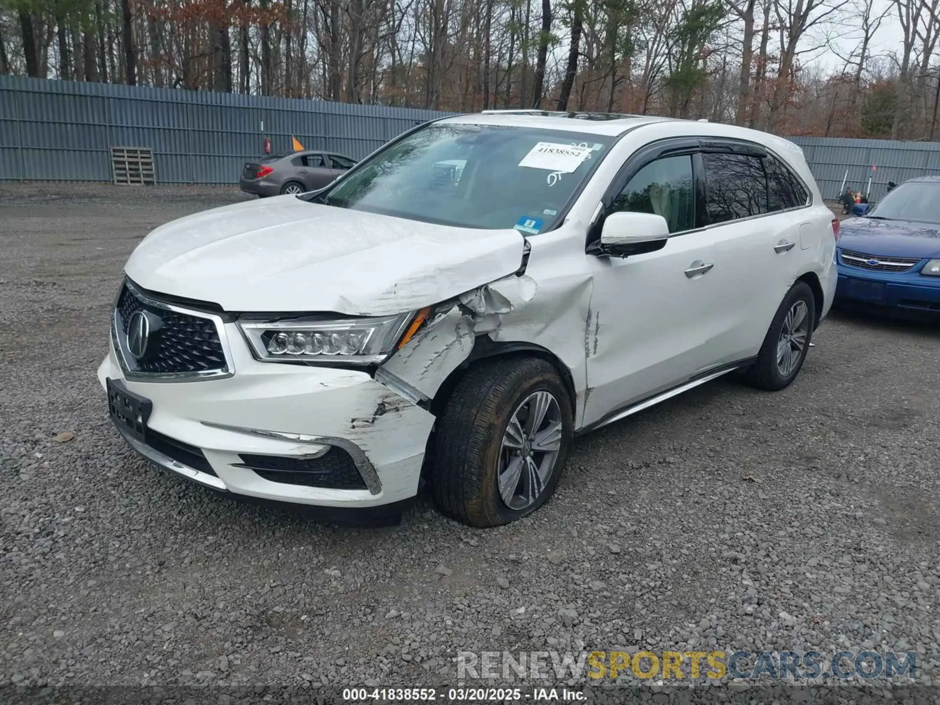 2 Photograph of a damaged car 5J8YD4H36LL002675 ACURA MDX 2020