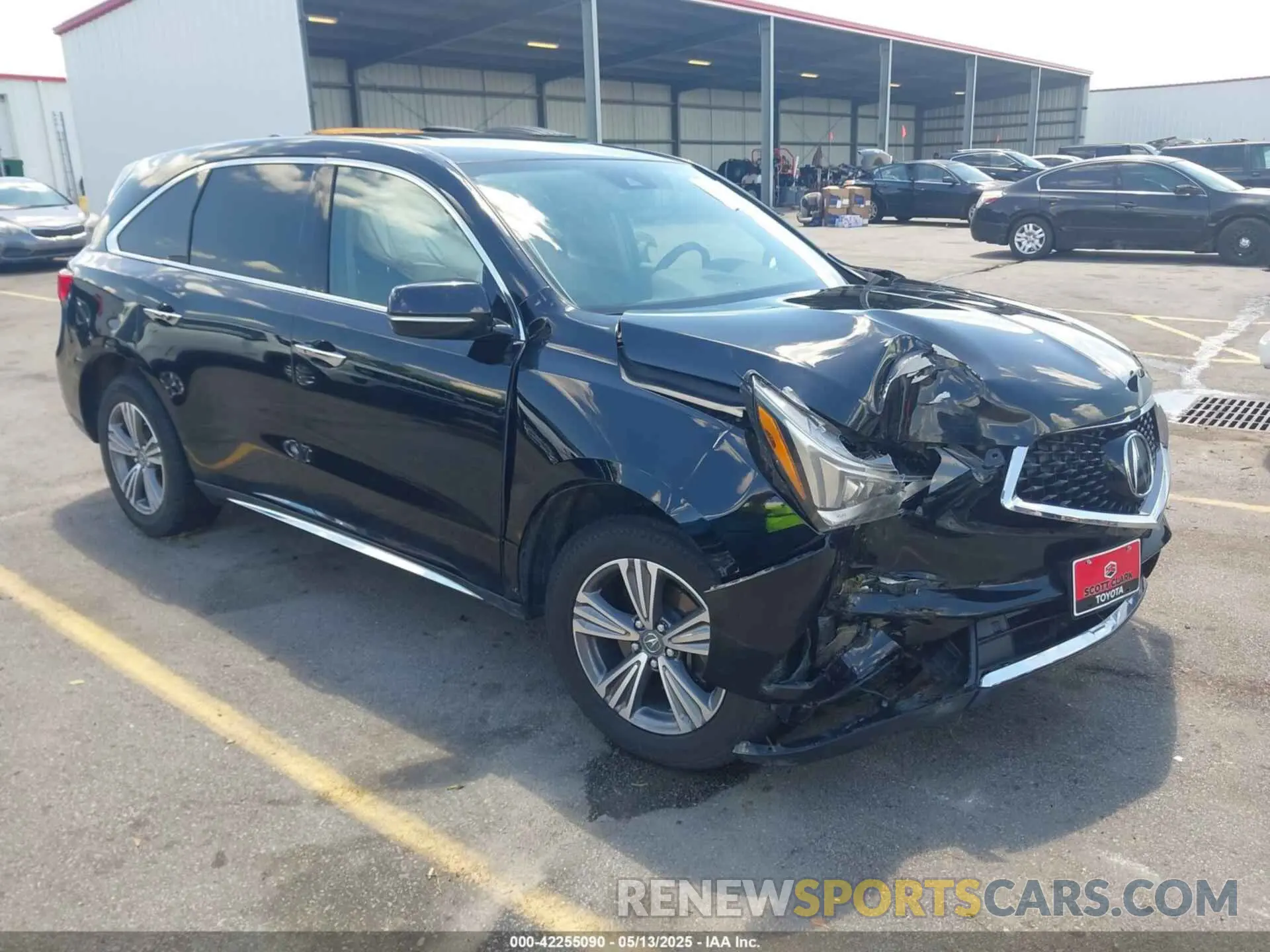 1 Photograph of a damaged car 5J8YD4H37LL004130 ACURA MDX 2020