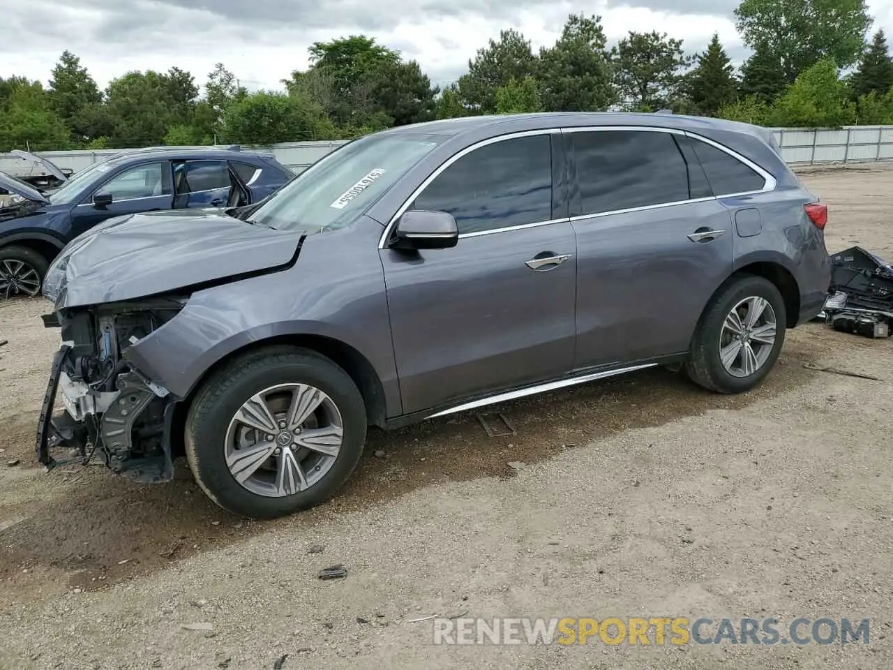 1 Photograph of a damaged car 5J8YD4H38LL005822 ACURA MDX 2020
