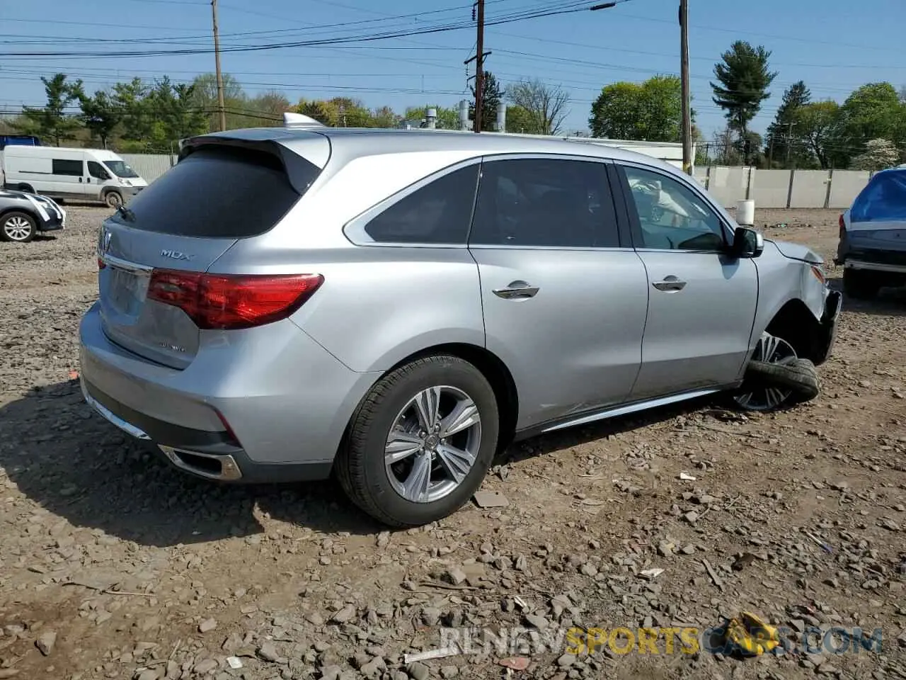 3 Photograph of a damaged car 5J8YD4H38LL035953 ACURA MDX 2020