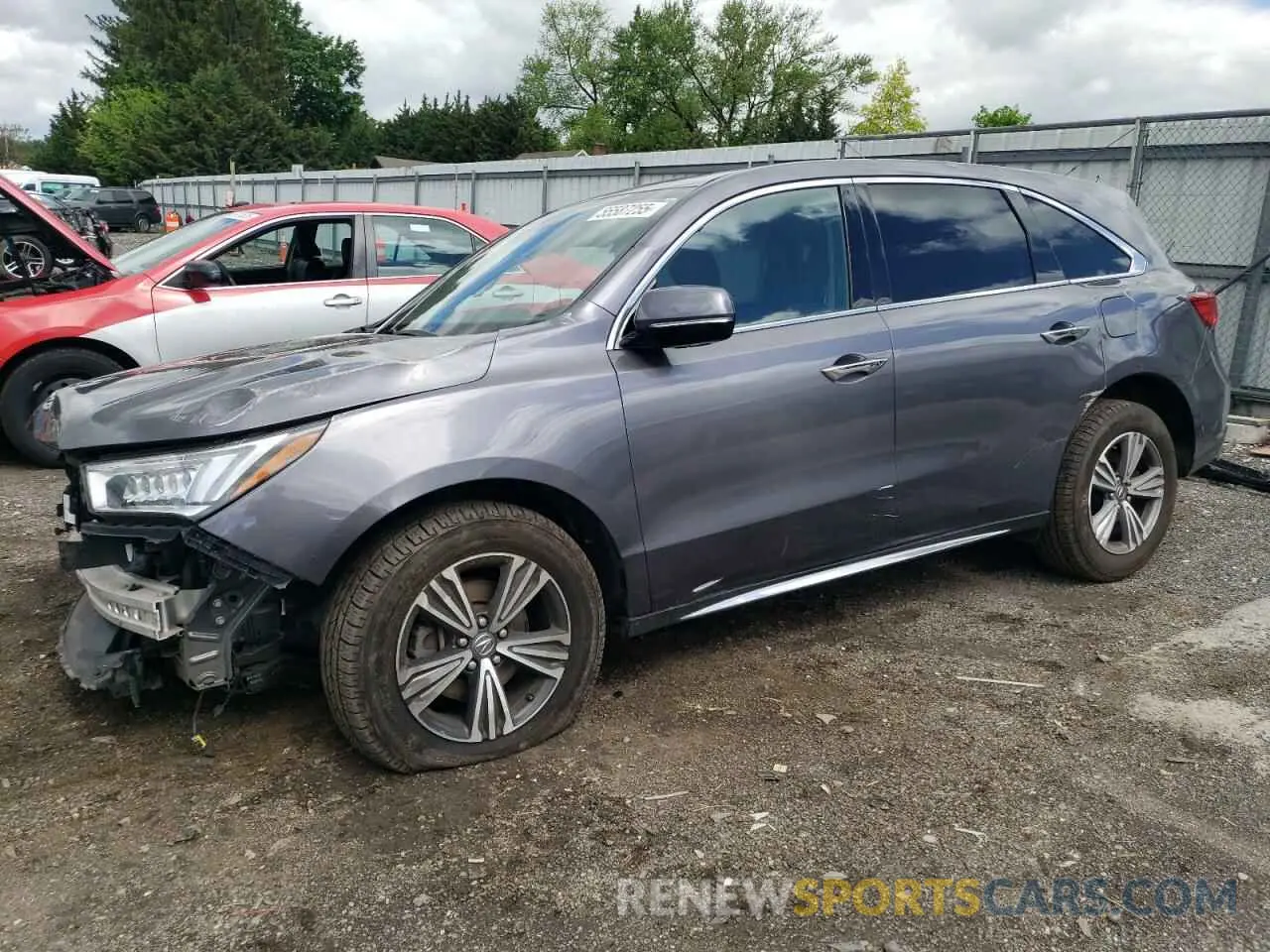 1 Photograph of a damaged car 5J8YD4H38LL045981 ACURA MDX 2020