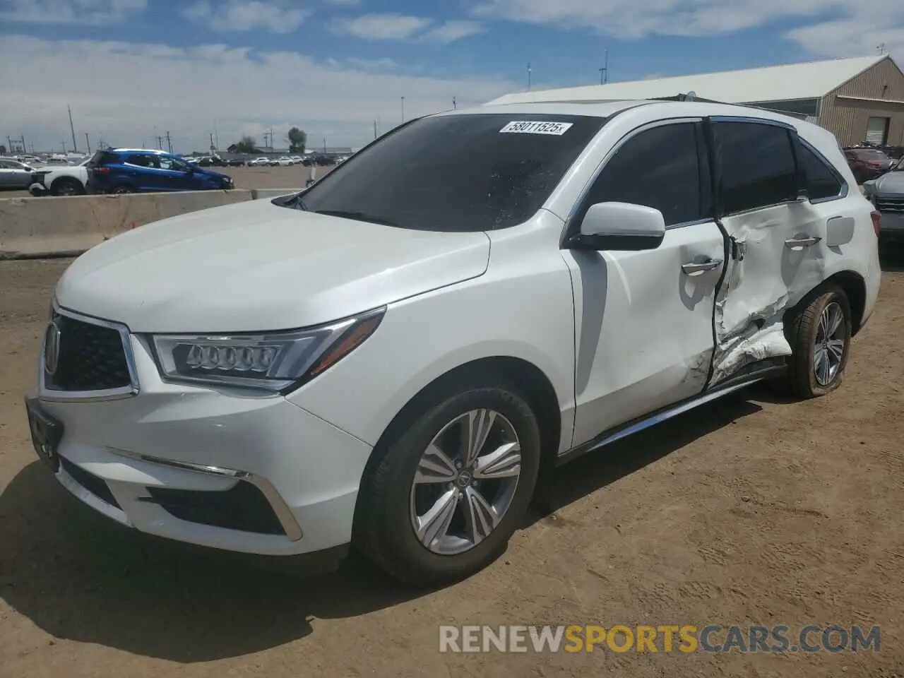 1 Photograph of a damaged car 5J8YD4H39LL028414 ACURA MDX 2020