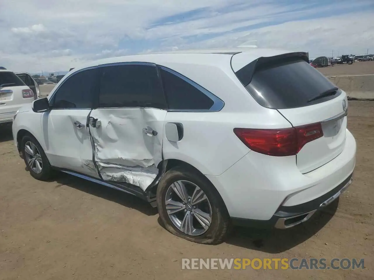 2 Photograph of a damaged car 5J8YD4H39LL028414 ACURA MDX 2020