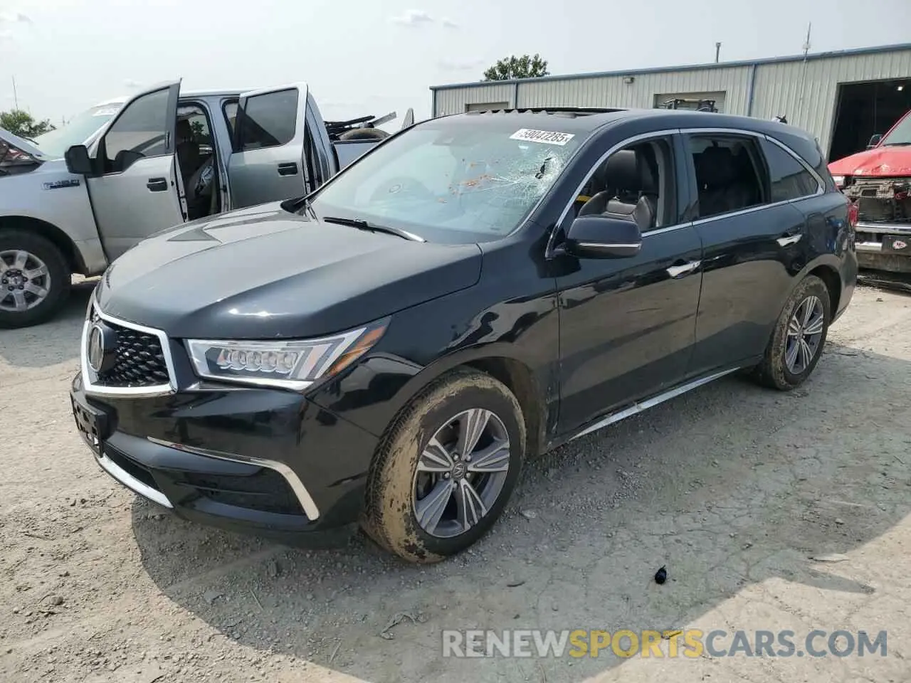 1 Photograph of a damaged car 5J8YD4H39LL053717 ACURA MDX 2020