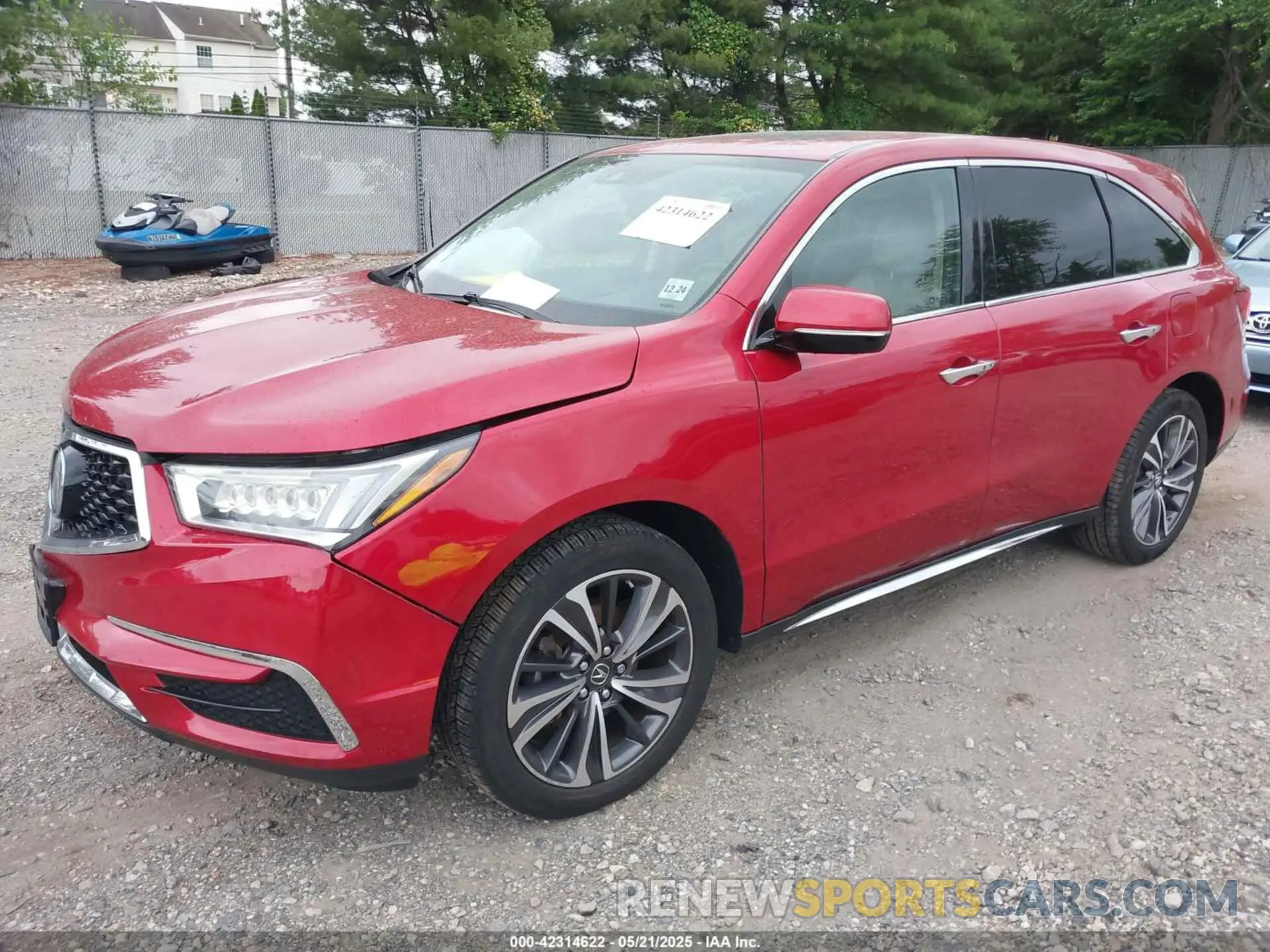 2 Photograph of a damaged car 5J8YD4H50LL013043 ACURA MDX 2020