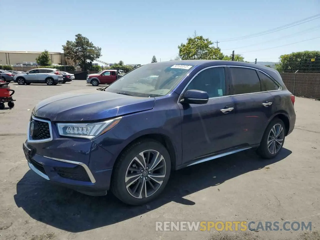 1 Photograph of a damaged car 5J8YD4H50LL027623 ACURA MDX 2020