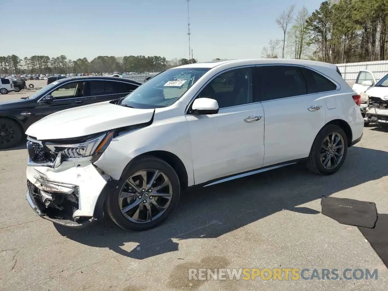 1 Photograph of a damaged car 5J8YD4H51LL007686 ACURA MDX 2020