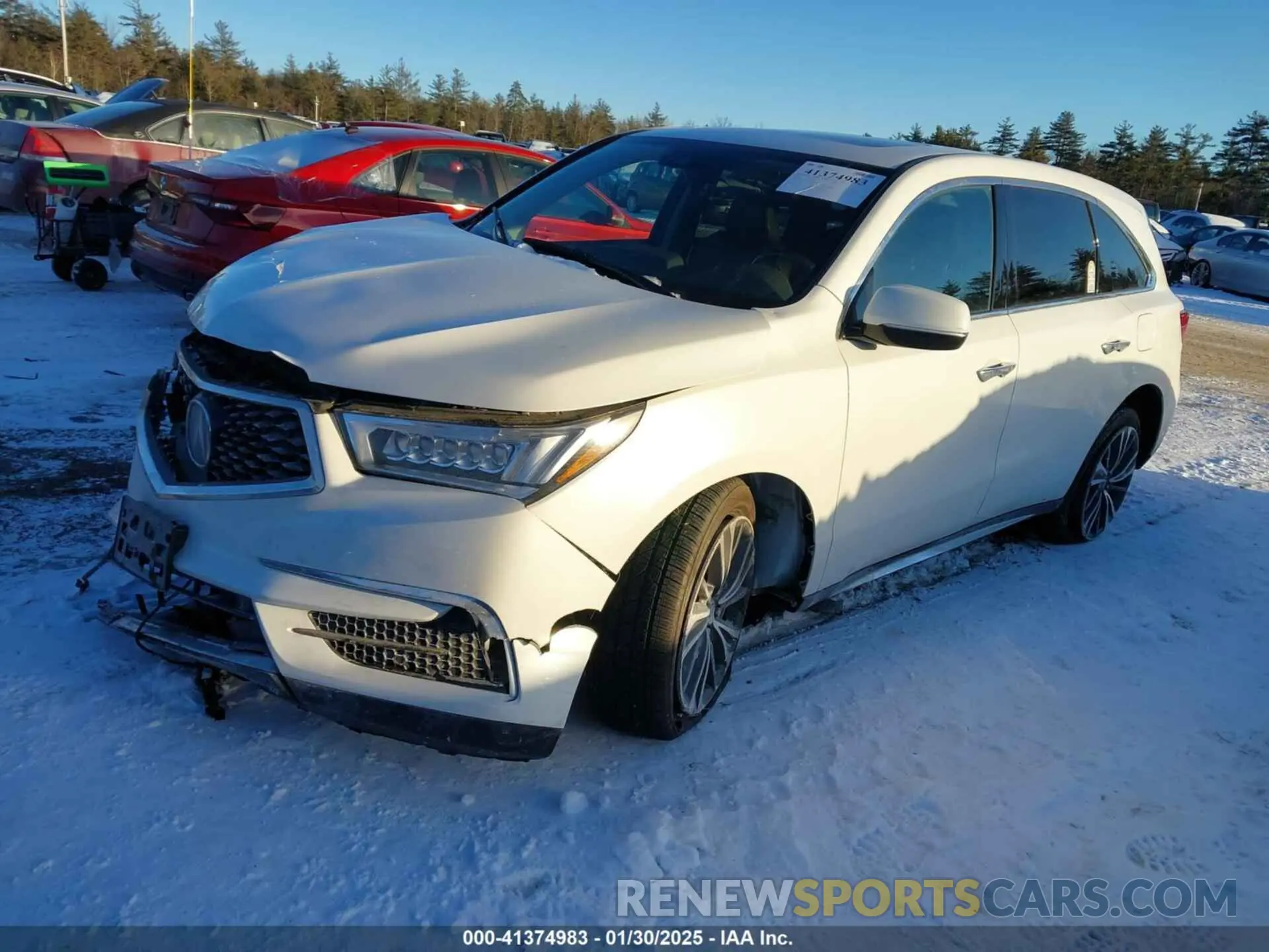 2 Photograph of a damaged car 5J8YD4H52LL023699 ACURA MDX 2020