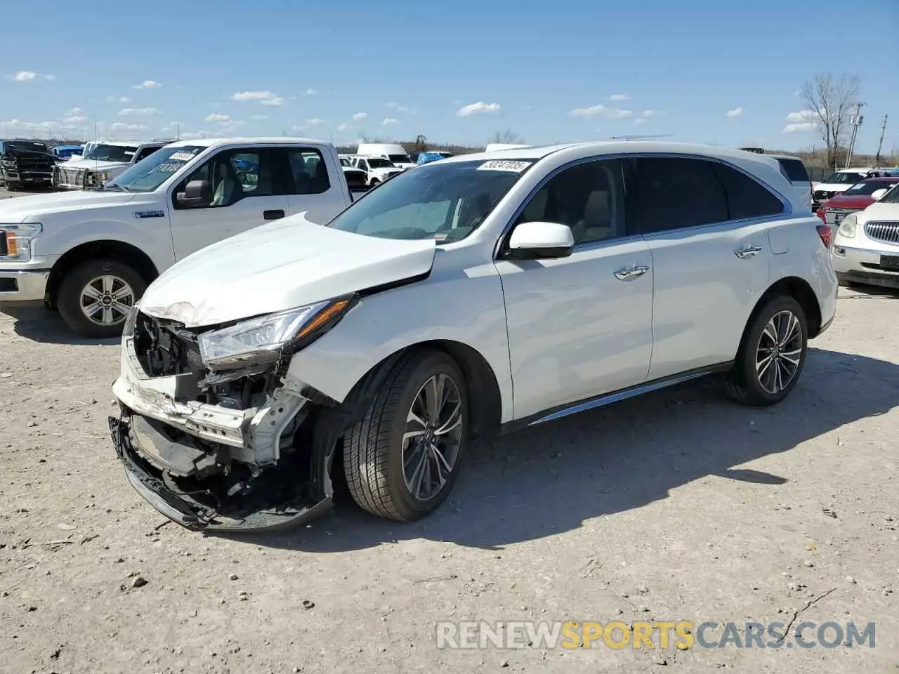 1 Photograph of a damaged car 5J8YD4H54LL044635 ACURA MDX 2020